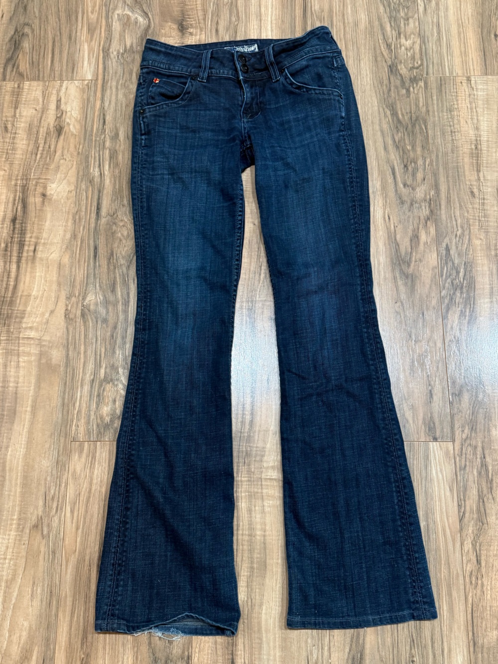 Y2K Hudson Women's Dark Blue Bootcut Jeans - Picture 4 of 8